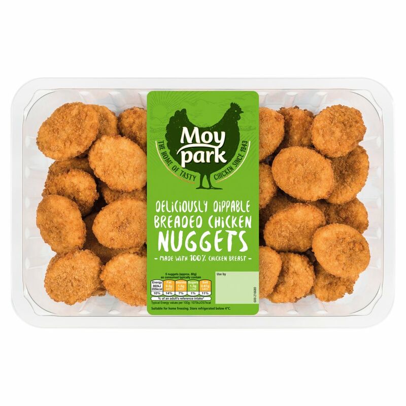 Moy Park Deliciously Dippable Breaded Chicken Nuggets 700g