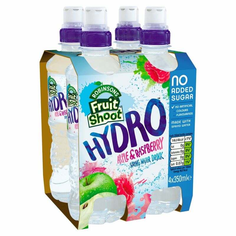 Robinsons Fruit Shoot Hydro Apple & Raspberry Spring Water Drink 4 x 350ml