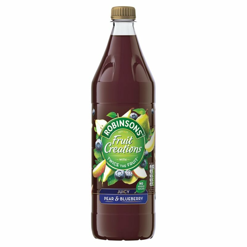 Robinsons Fruit Creations Juicy Pear & Blueberry 1L Robinsons Fruit Creations Juicy Pear & Blueberry 1L
