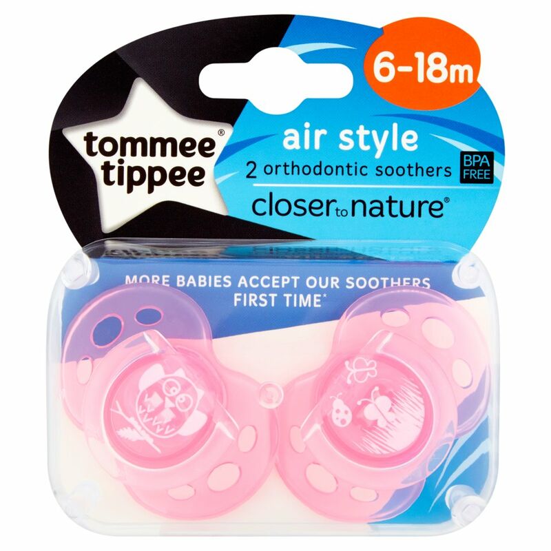 Tommee Tippee Close To Nature Soothers 6-18 Months 2pce - Centra
