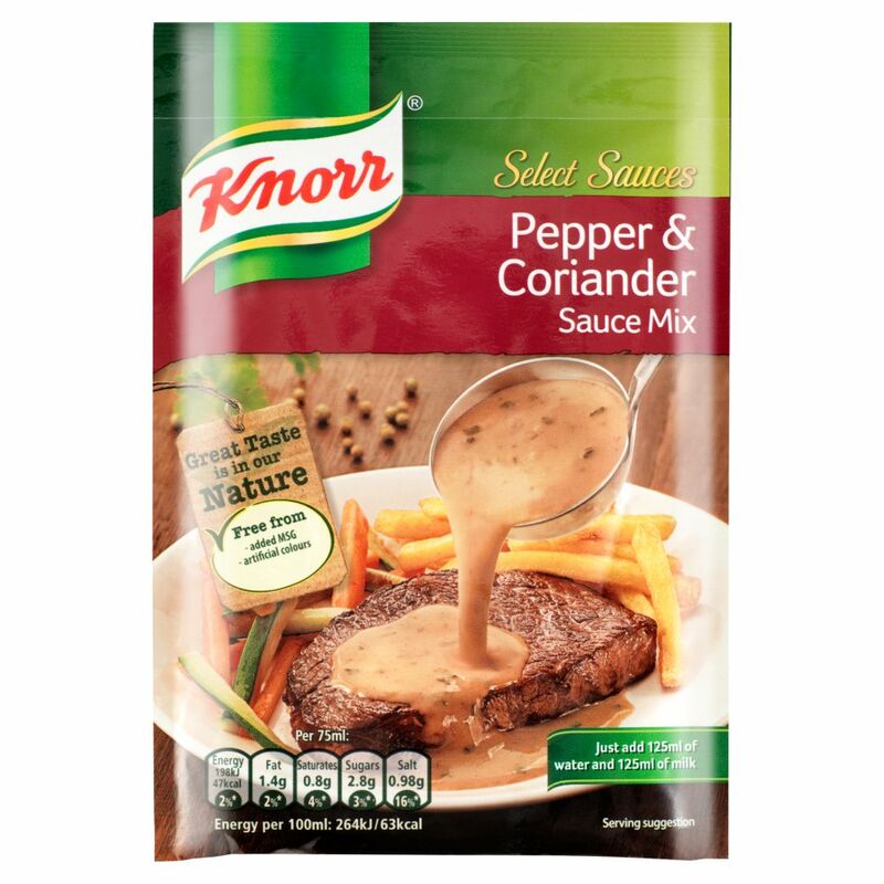 Knorr Mealmaker Dry Pour Over Sauce Pepper & Coriander 23g
