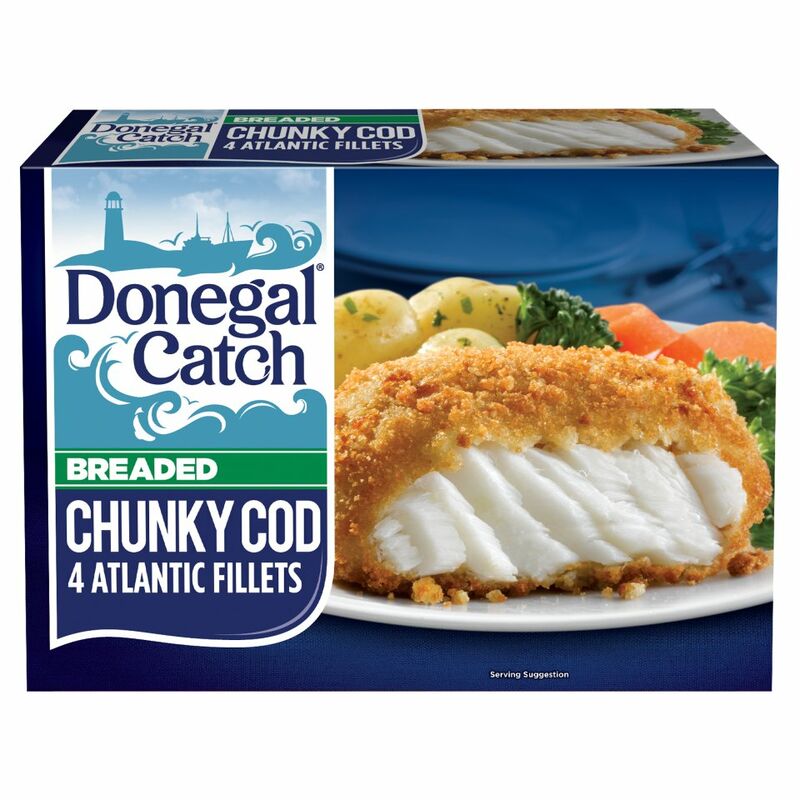 Donegal Catch Breaded Chunky Cod 4 Atlantic Fillets 500g