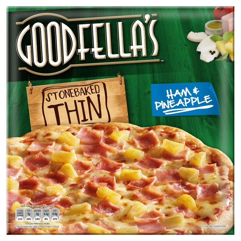 Goodfellas Stonebaked Thin Ham Pineapple Pizza 365g - Centra