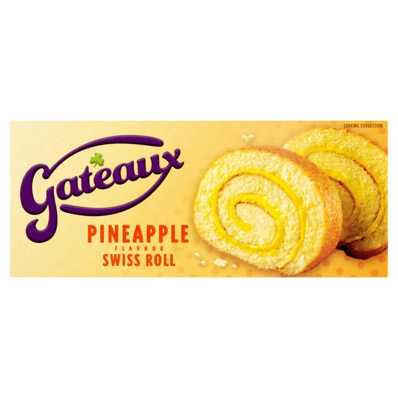 Gateaux Pineapple Flavour Swiss Roll 195g