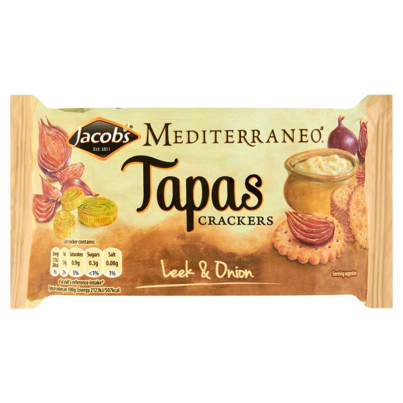 Jacob's Mediterraneo Tapas Crackers Leek & Onion 105g