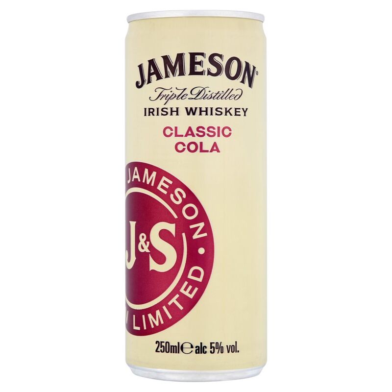 Jameson Irish Whiskey & Cola Mixed Drink 250ml