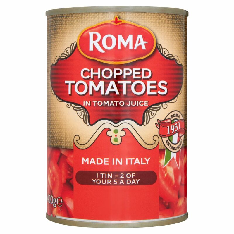 Roma Chopped Tomatoes in Tomato Juice 400g Roma Chopped Tomatoes in Tomato Juice 400g