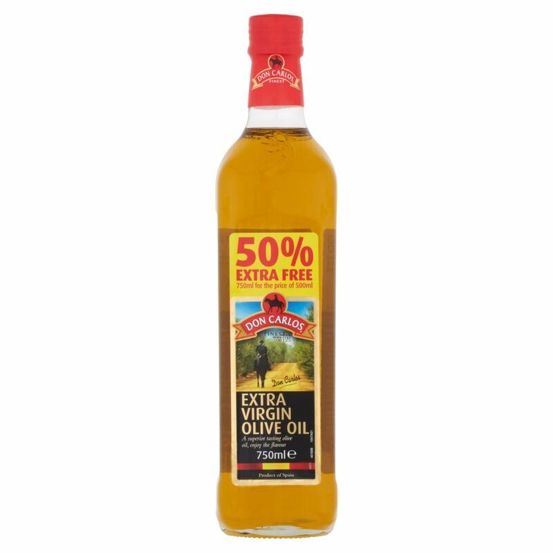 Don Carlos Finest Extra Virgin Olive Oil 750ml + 50% Extra Free Don Carlos Finest Extra Virgin Olive Oil 750ml + 50% Extra Free