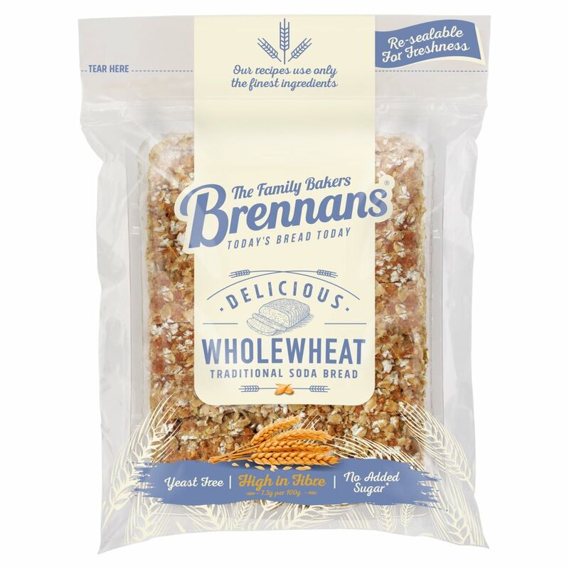 Brennans Double Fibre Wholewheat Bread 500g Brennans Double Fibre Wholewheat Bread 500g