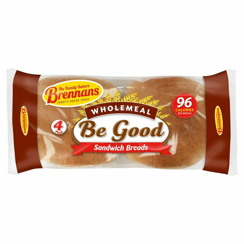Brennans 4 Wholemeal Be Good Sandwich Breads 160g