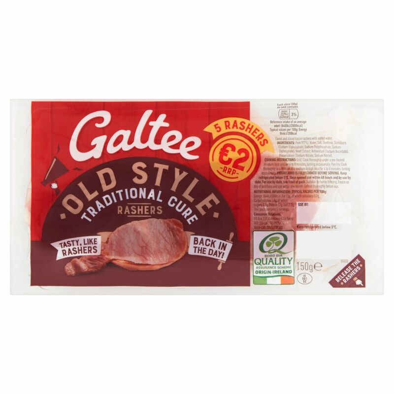 Galtee 5 Old Style Traditional Cure Rashers 150g