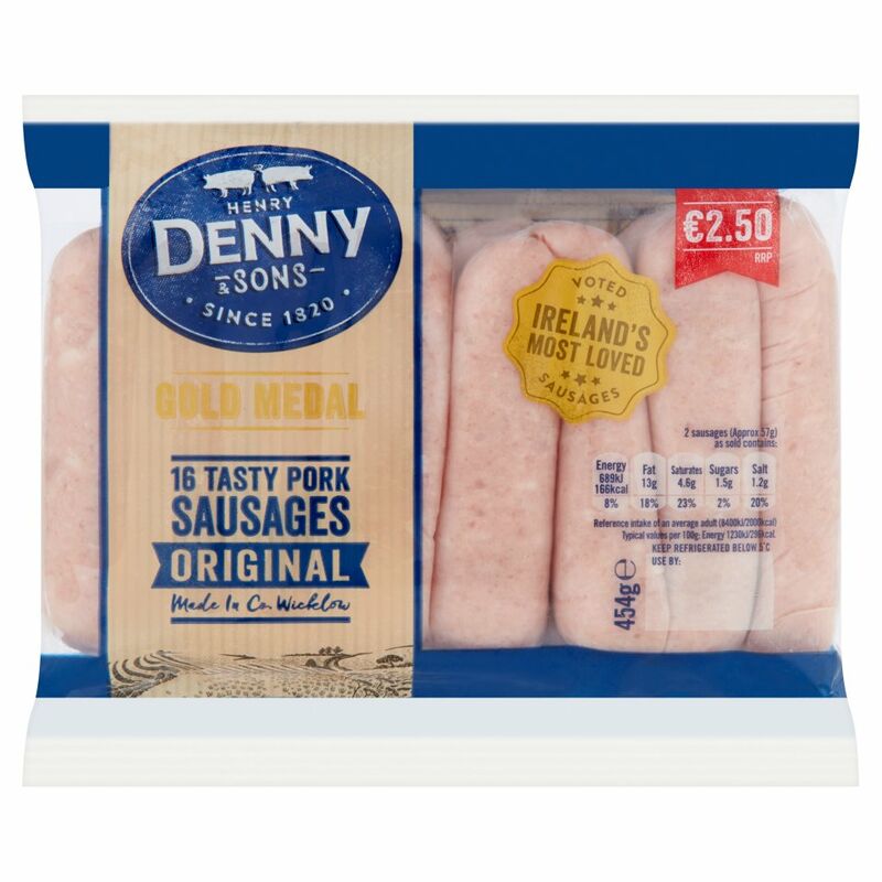 Denny Gold Medal Sausages 454g Centra