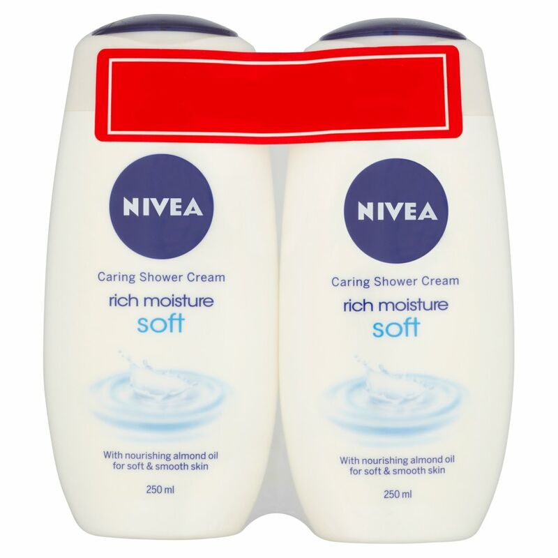 NIVEA® Caring Shower Cream Rich Moisture Soft Twinpack 250ml NIVEA® Caring Shower Cream Rich Moisture Soft Twinpack 250ml