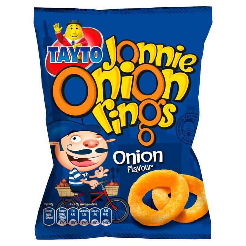 Tayto Jonnie Onion Rings Onion Flavour 28g