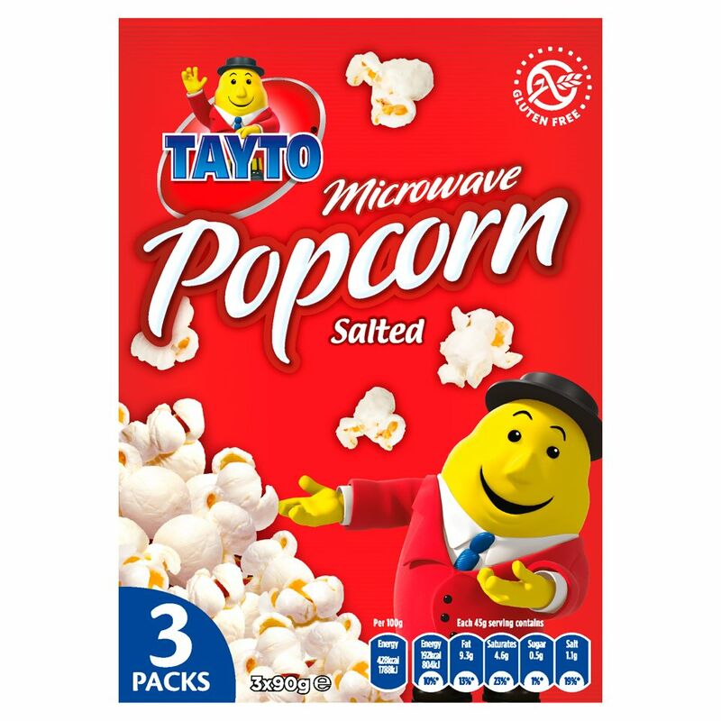 Tayto Microwave Popcorn Salted 3 x 90g