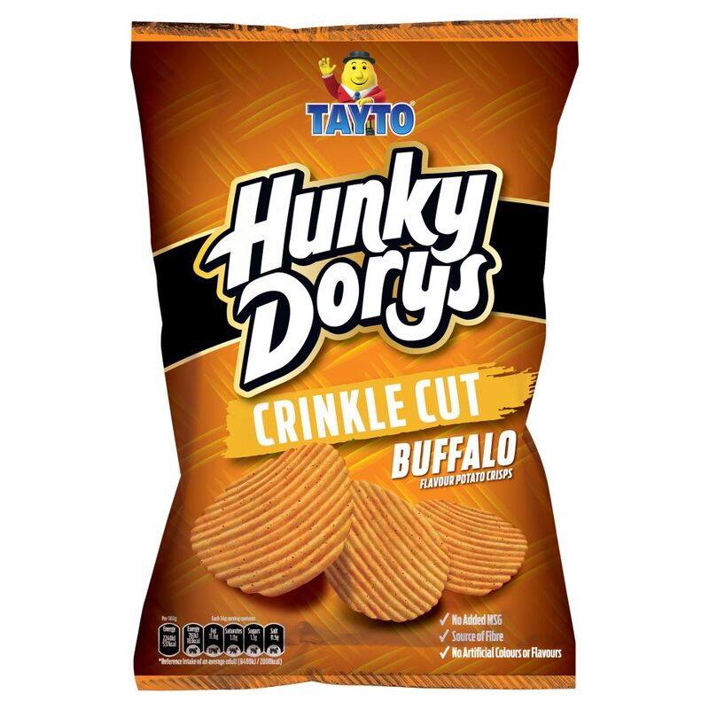 Tayto Hunky Dory's Crinkle Cut Buffalo Flavour Potato Crisps 135g