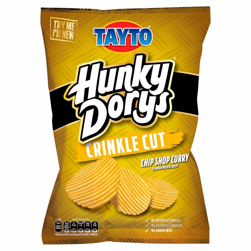 Hunky Dorys Chip Shop Curry Crisps 135g