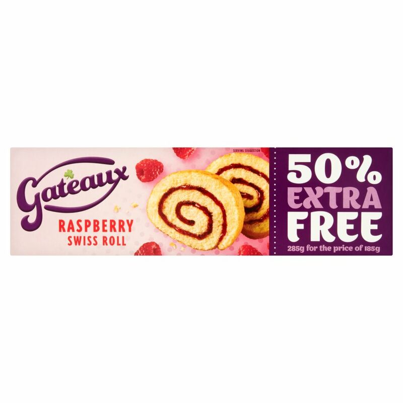 Gateaux Raspberry Swiss Roll 285g