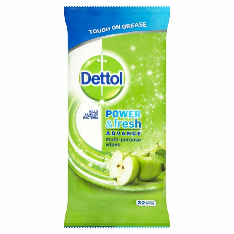 Dettol Cleaning Wipes Power & Fresh Apple 32ea Dettol Cleaning Wipes Power & Fresh Apple 32ea