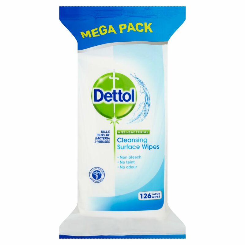 Dettol Antibacterial Surface Wipes 126pce Centra