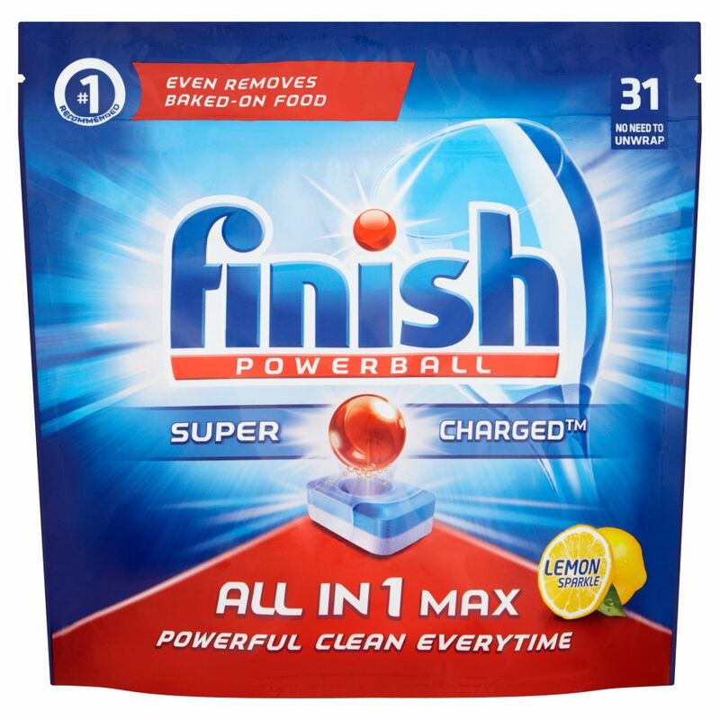 Finish Powerball All in 1 Max Lemon Sparkle 505g = 31s