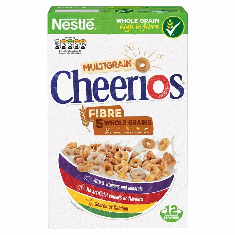 NESTLE CHEERIOS MULTIGRAIN Cereal 375g Box NESTLE CHEERIOS MULTIGRAIN Cereal 375g Box