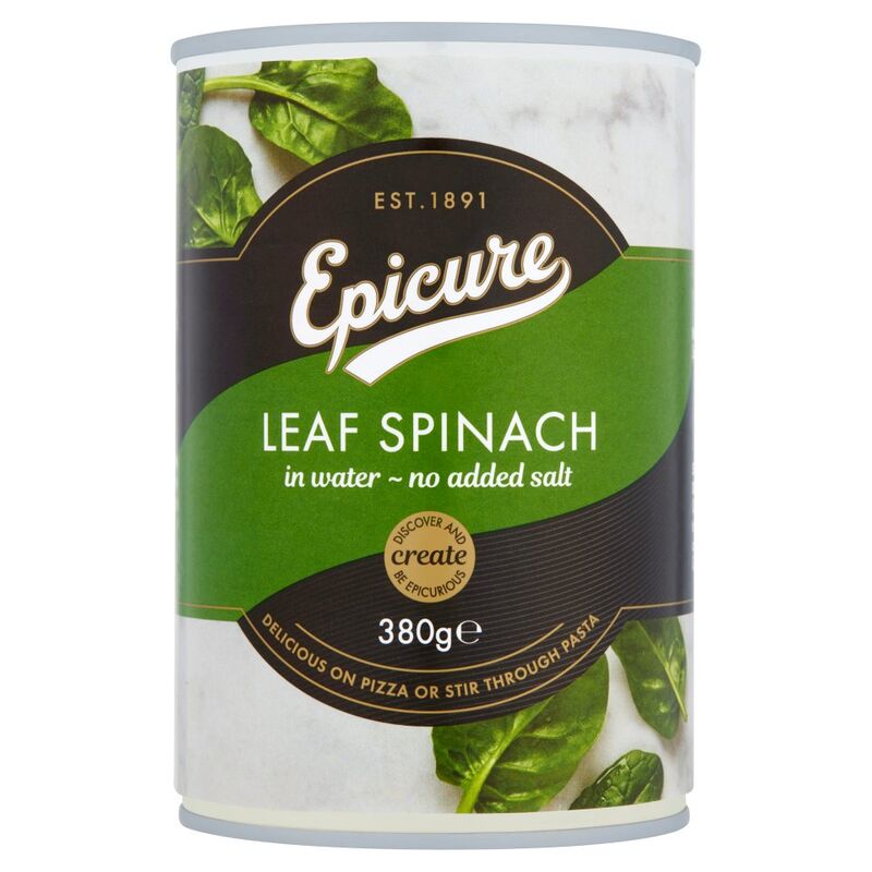 Epicure Leaf Spinach in Water 380g