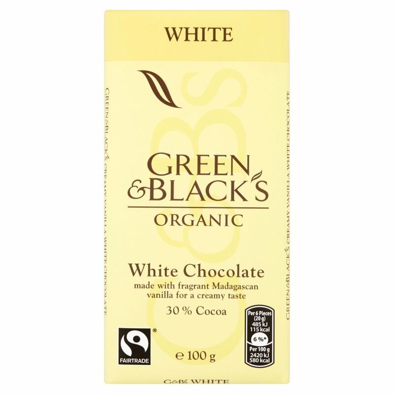 Green & Black's Organic White Chocolate Bar 100g
