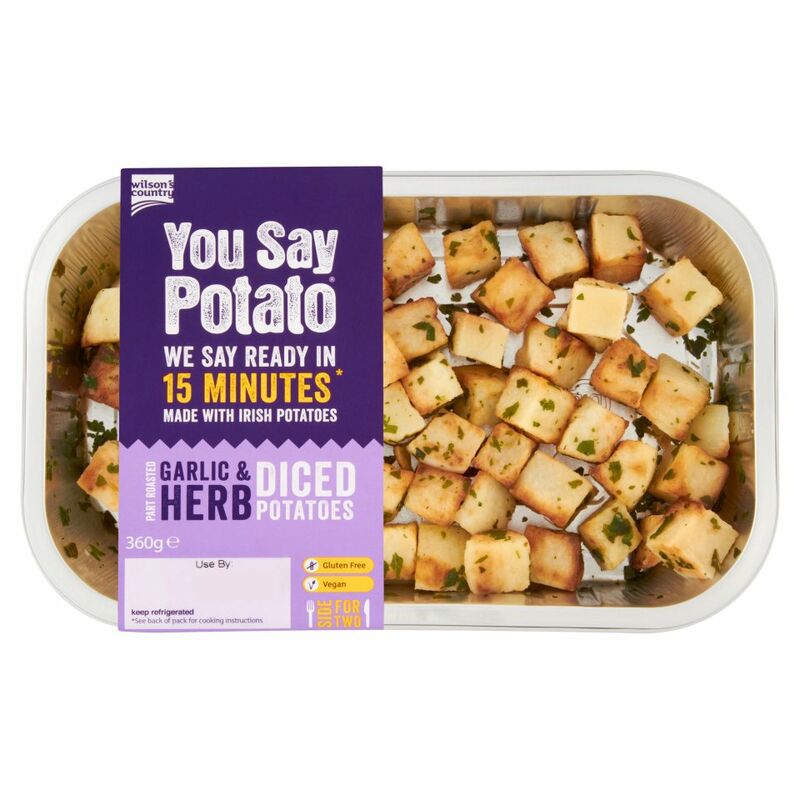 Wilson's Country You Say Potato Garlic & Herb Diced Potatoes 360g