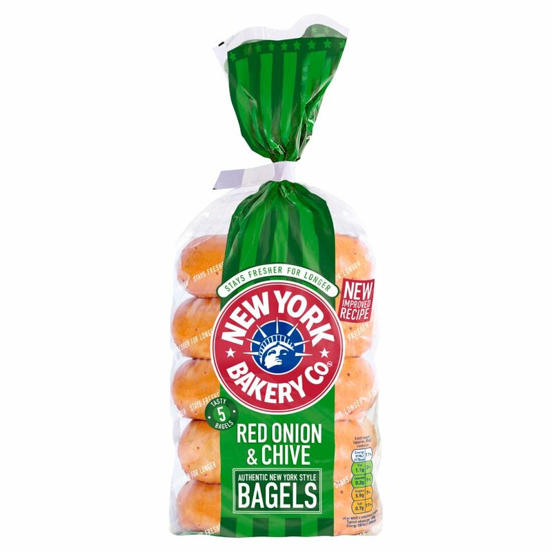 New York Onion & Chive Bagels 425g Centra