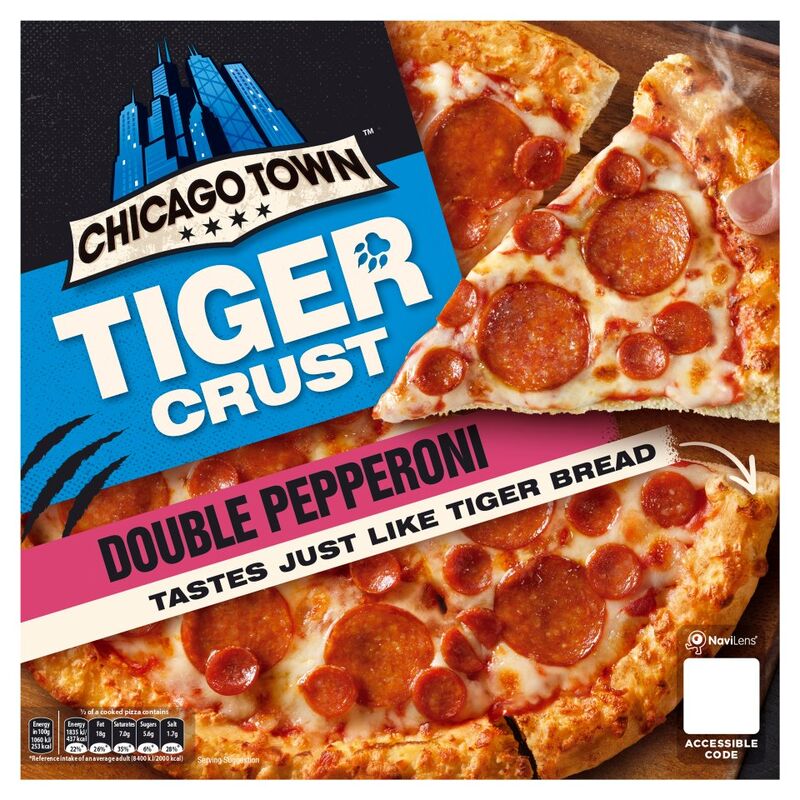 Chicago Town Tiger Crust Double Pepperoni Pizza 320g