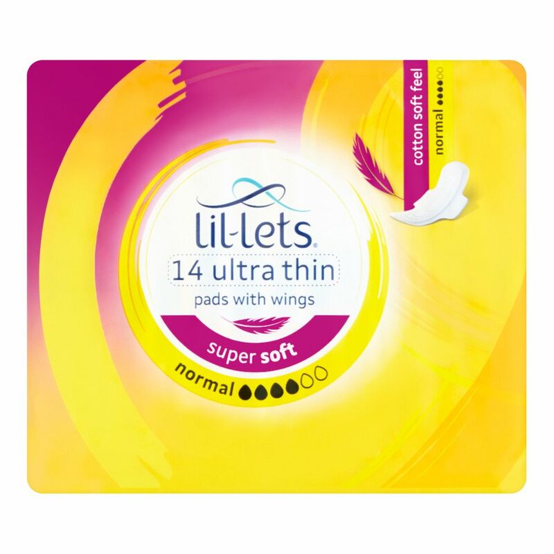 Lil-Lets 14 Normal Ultra Towels with Wings