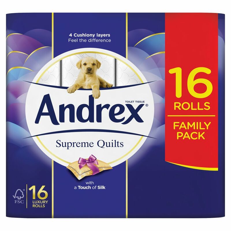 Andrex Supreme Quilts 16 Toilet Rolls