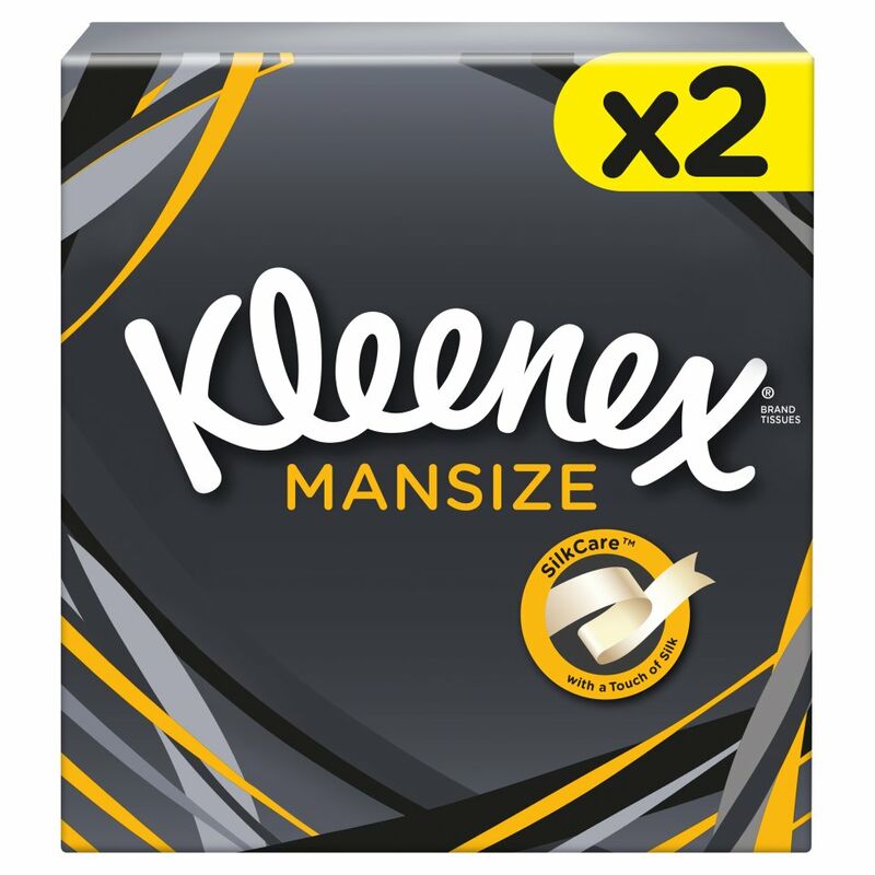Kleenex® Mansize Compact Tissues Twin Box