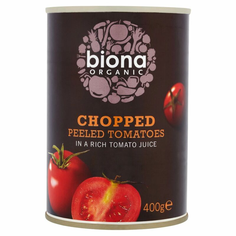 Biona Organic Chopped Peeled Tomatoes in a Rich Tomato Juice 400g Biona Organic Chopped Peeled Tomatoes in a Rich Tomato Juice 400g