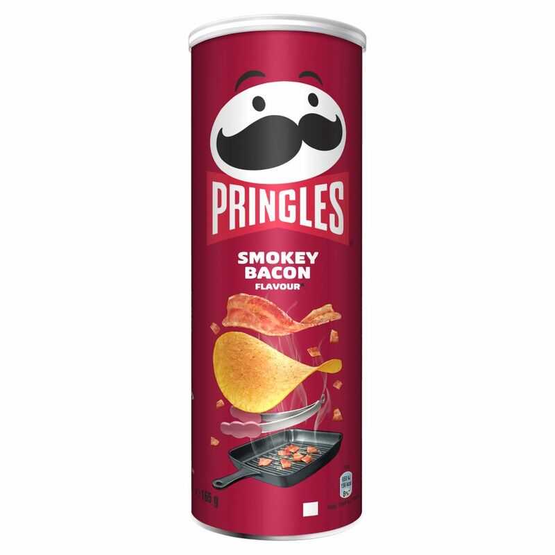 Pringles Smokey Bacon Flavour Sharing Crisps 165g