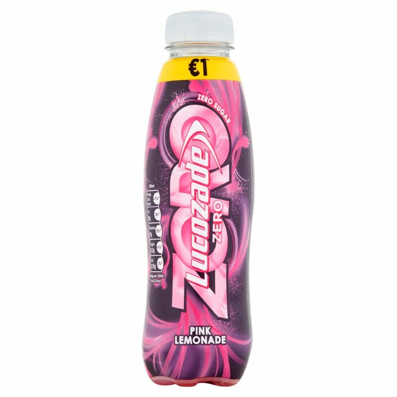 Lucozade Zero Pink Lemonade 380ml