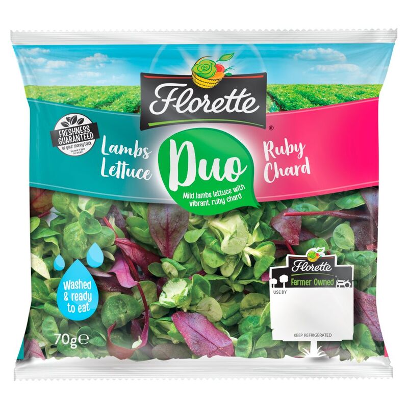 Florette Lambs Lettuce & Ruby Chard Duo Mild 70g