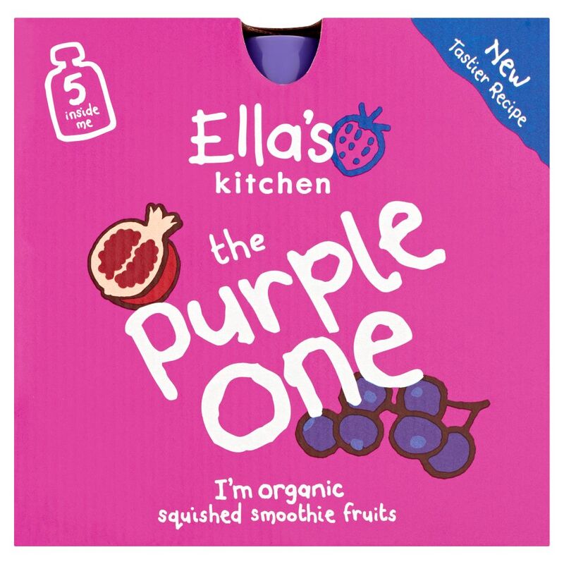 Ella's Kitchen the Purple One Squished Smoothie Fruits 5 x 90g