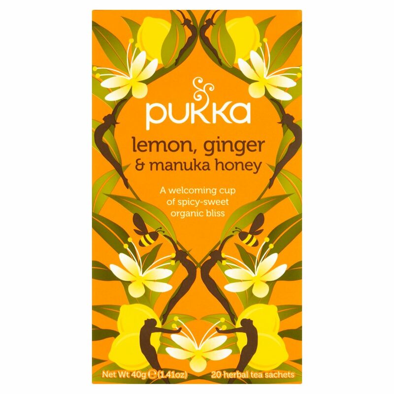 Pukka Organic Lemon, Ginger & Manuka Honey 20 Herbal Tea Bags 40g Pukka Organic Lemon, Ginger & Manuka Honey 20 Herbal Tea Bags 40g