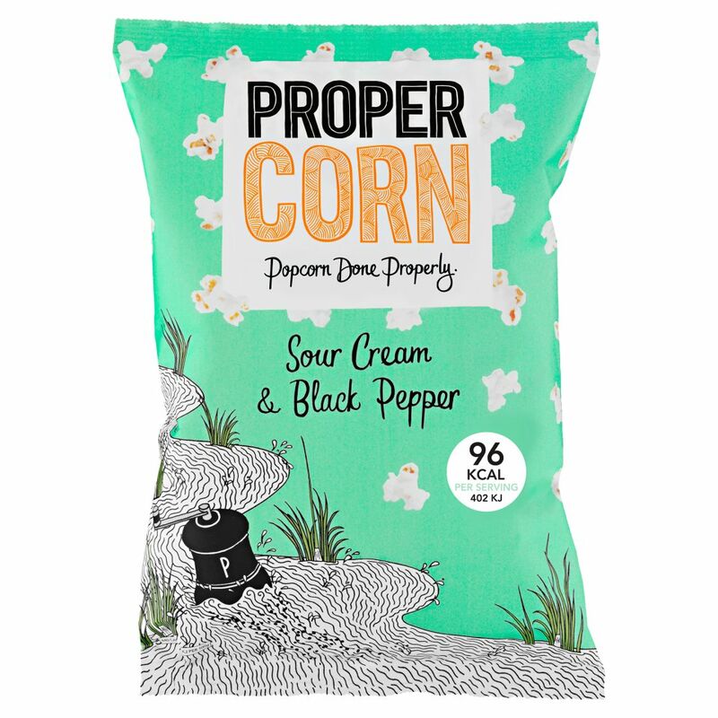 PROPERCORN Sour Cream & Black Pepper 80g