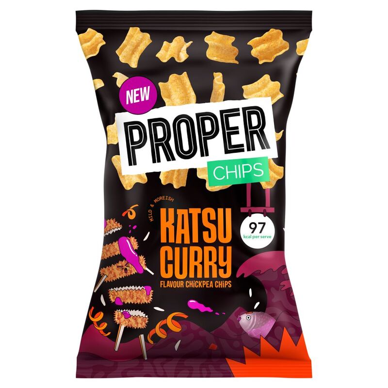 Proper Katsu Curry Flavour Chickpea Chips 85g