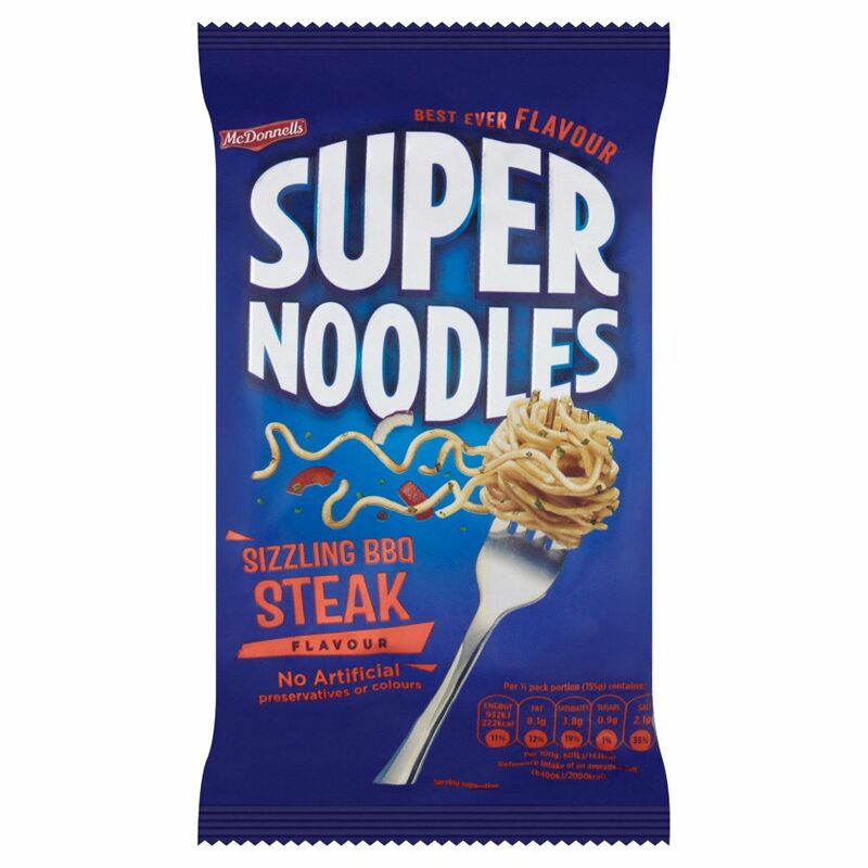 McDonnells Super Noodles Sizzling BBQ Steak Flavour 100g