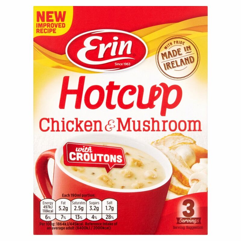 Erin Hotcup Chicken & Mushroom with Croutons 80g