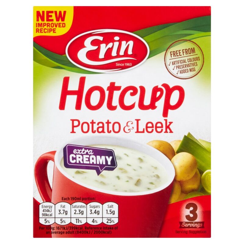 Erin Hotcup Potato & Leek 72g