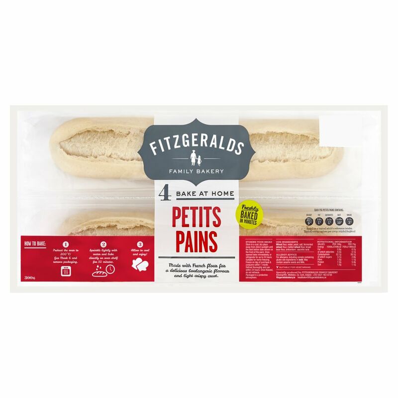Fitzgeralds Family Bakery 4 Petits Pains 300g Fitzgeralds Family Bakery 4 Petits Pains 300g