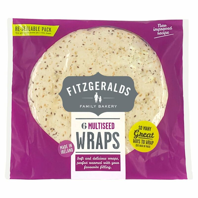 Fitzgeralds Family Bakery 6 Multiseed Wraps 370g
