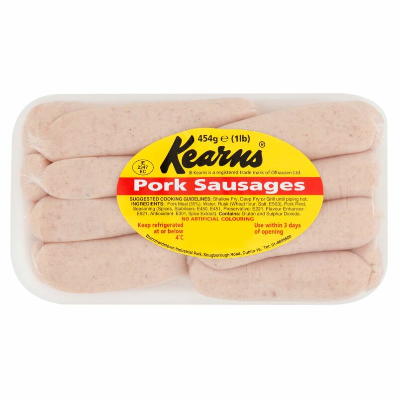 Kearns Pork Sausages 454g