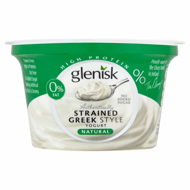 Glenisk 0% Fat Natural Strained Greek Style Yogurt 150g