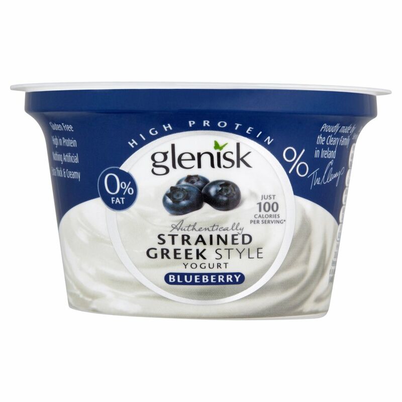 Glenisk Authentically Strained Greek Style Yogurt Blueberry 150g Glenisk Authentically Strained Greek Style Yogurt Blueberry 150g